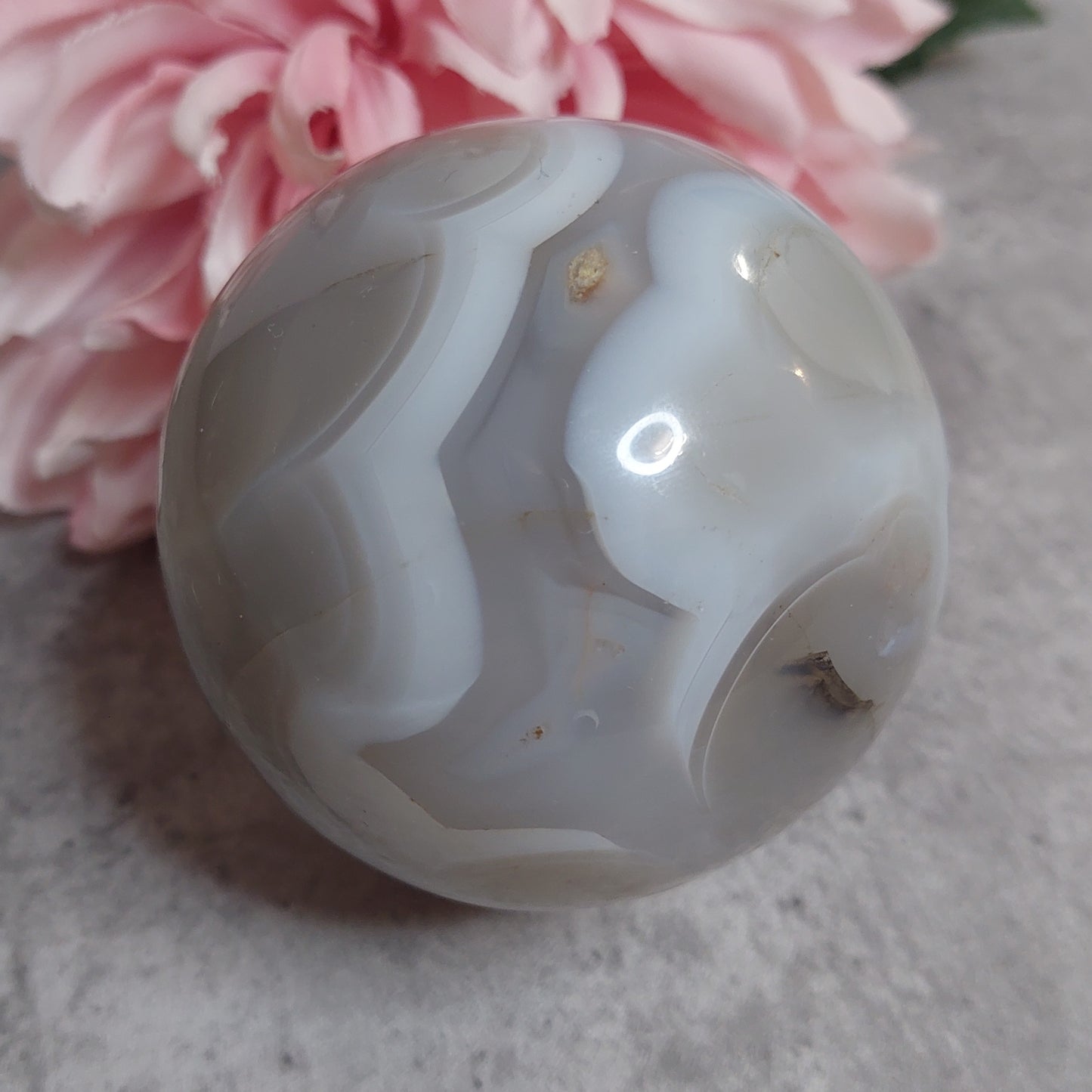 Pallo, akaatti 7,4cm
