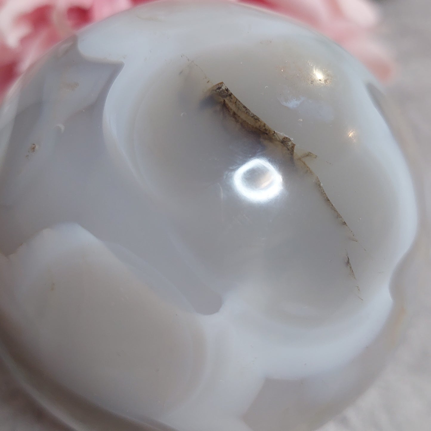 Pallo, akaatti 7,4cm