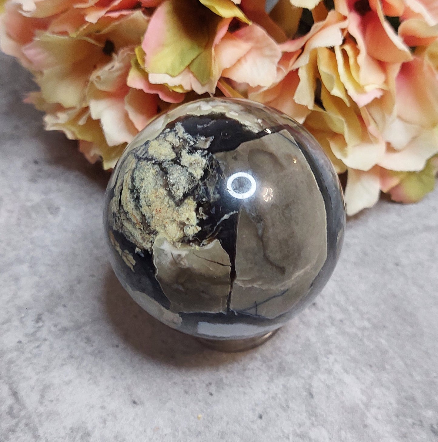 Pallo, volcano akaatti 6cm