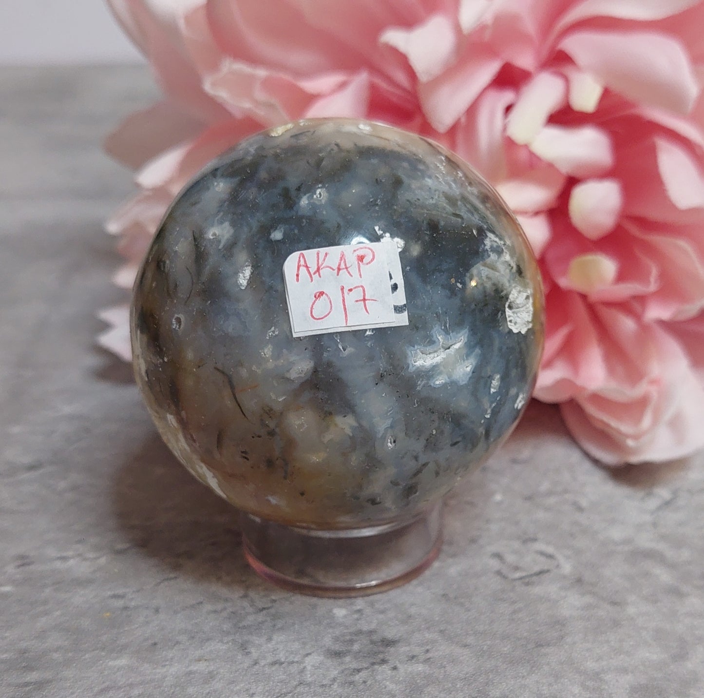 Pallo, Plum Blossom Akaatti Indonesia 5,7cm