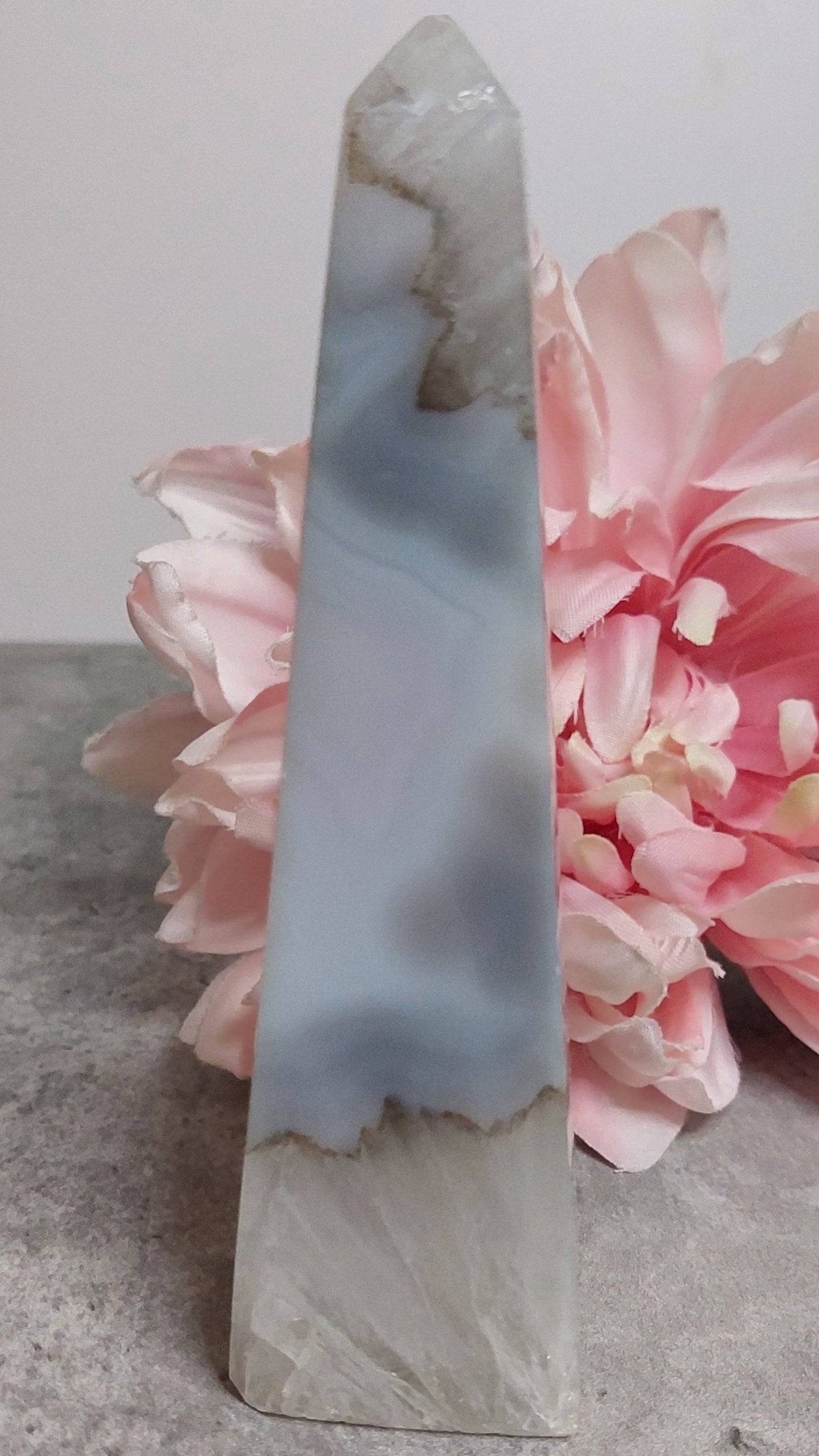 Obeliski, akaatti Brasilia 13,5cm