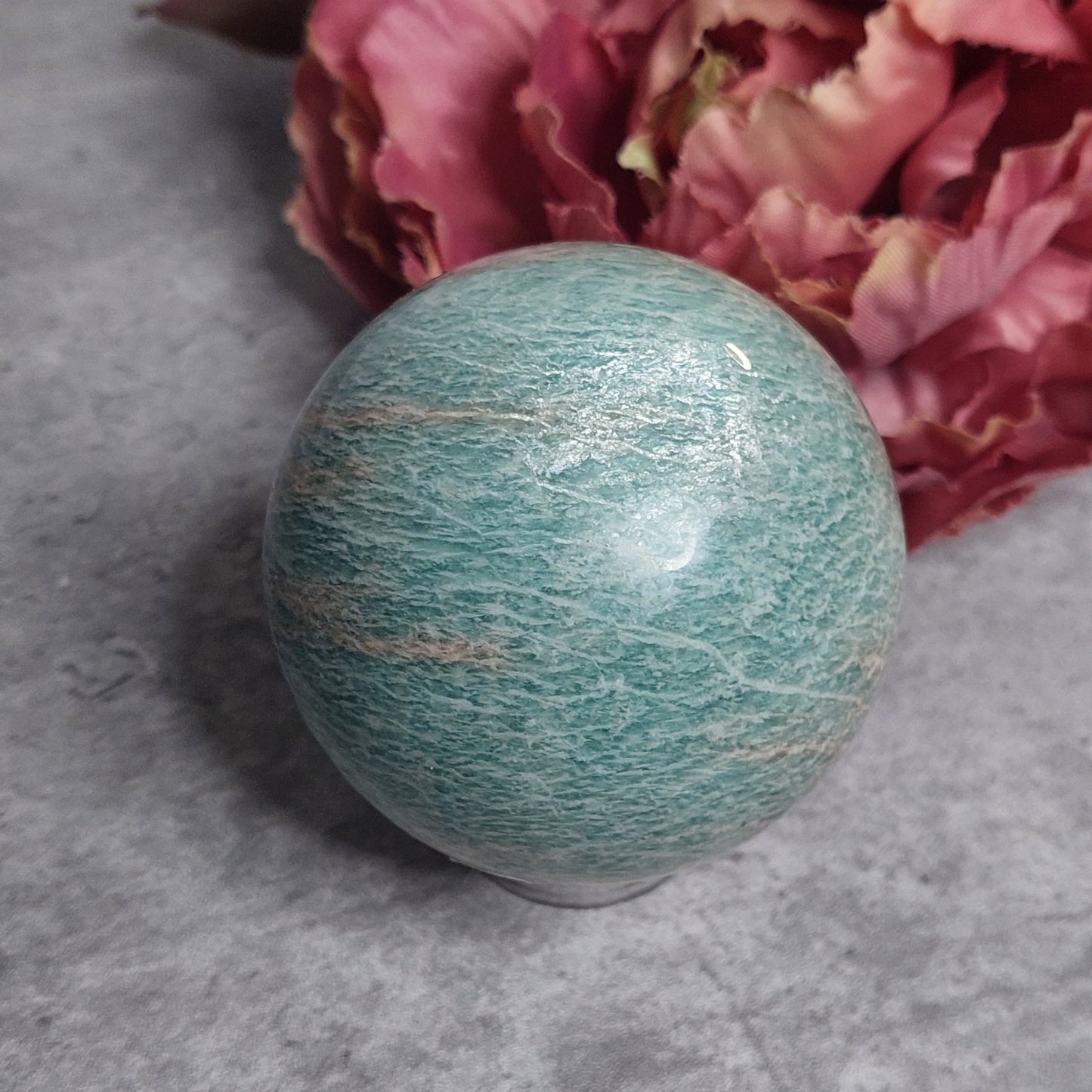 Pallo, amazoniitti 7cm