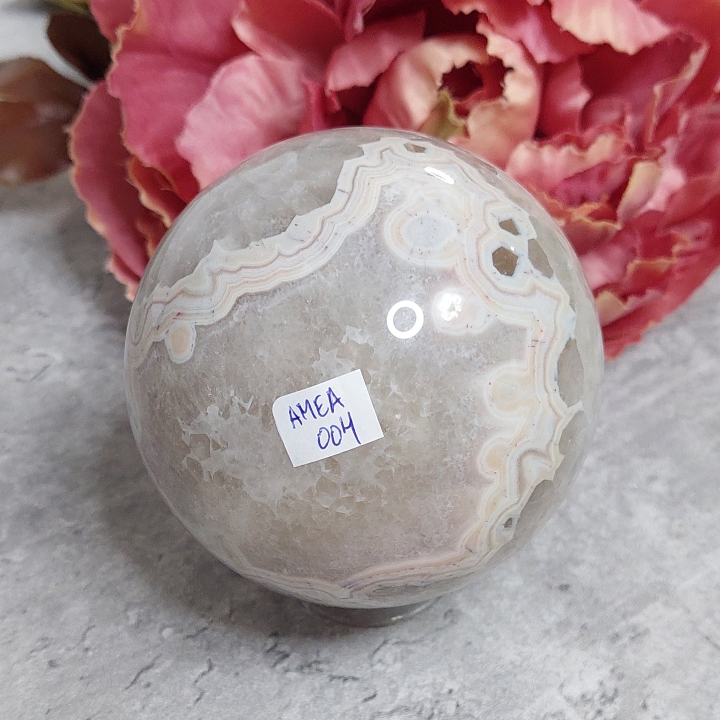 Pallo, ametistiakaatti 7,5cm