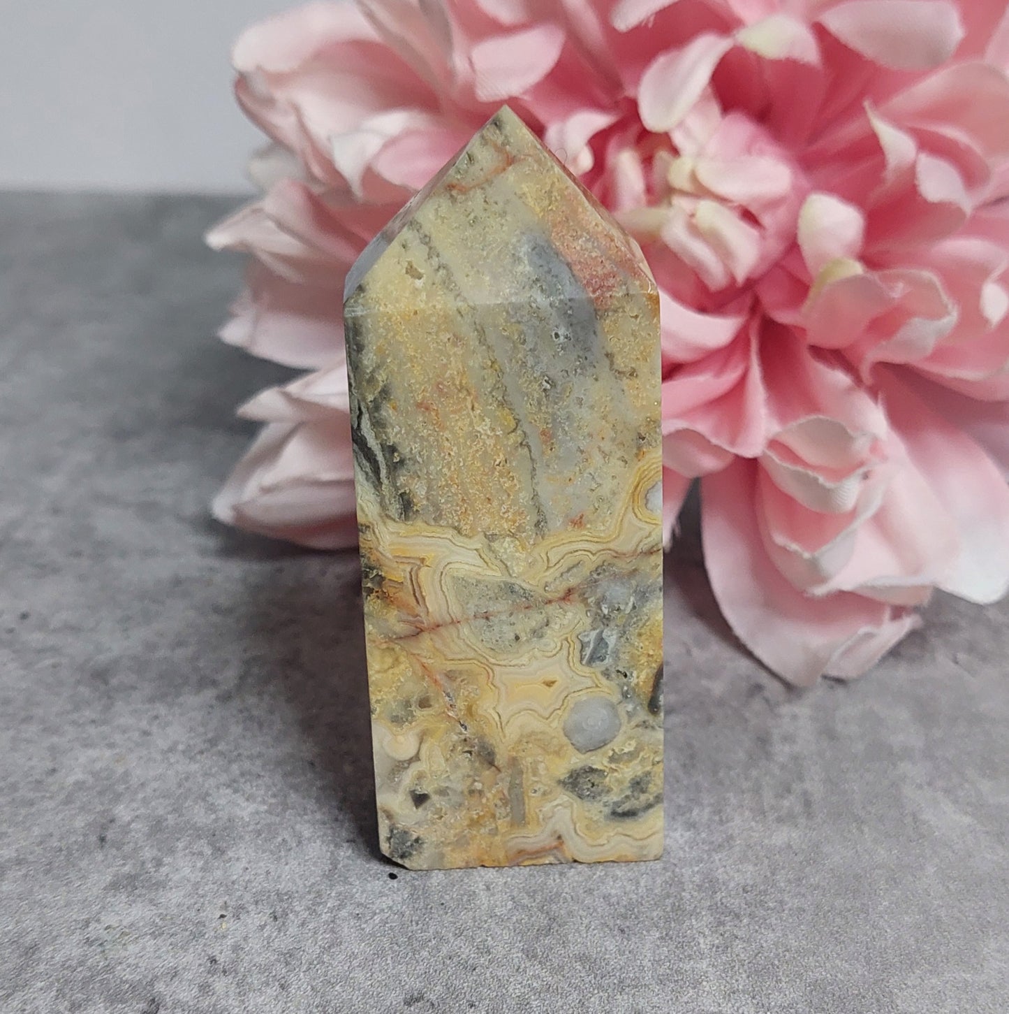 Torni, Crazy lace akaatti 8cm