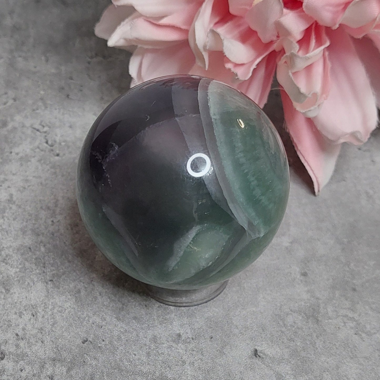 Pallo, laventeli fluoriitti 6,5cm