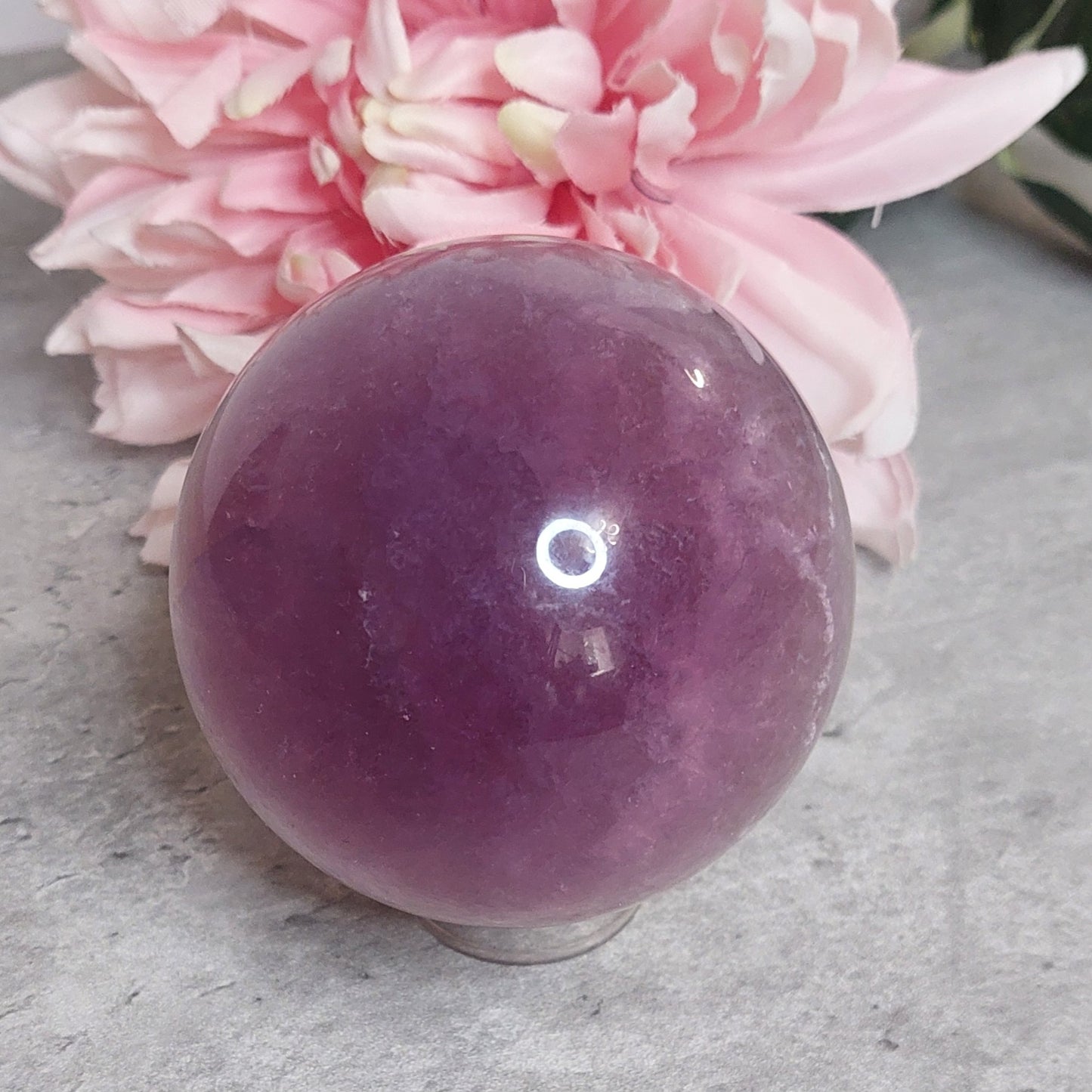 Pallo 7,5cm violetti fluoriitti