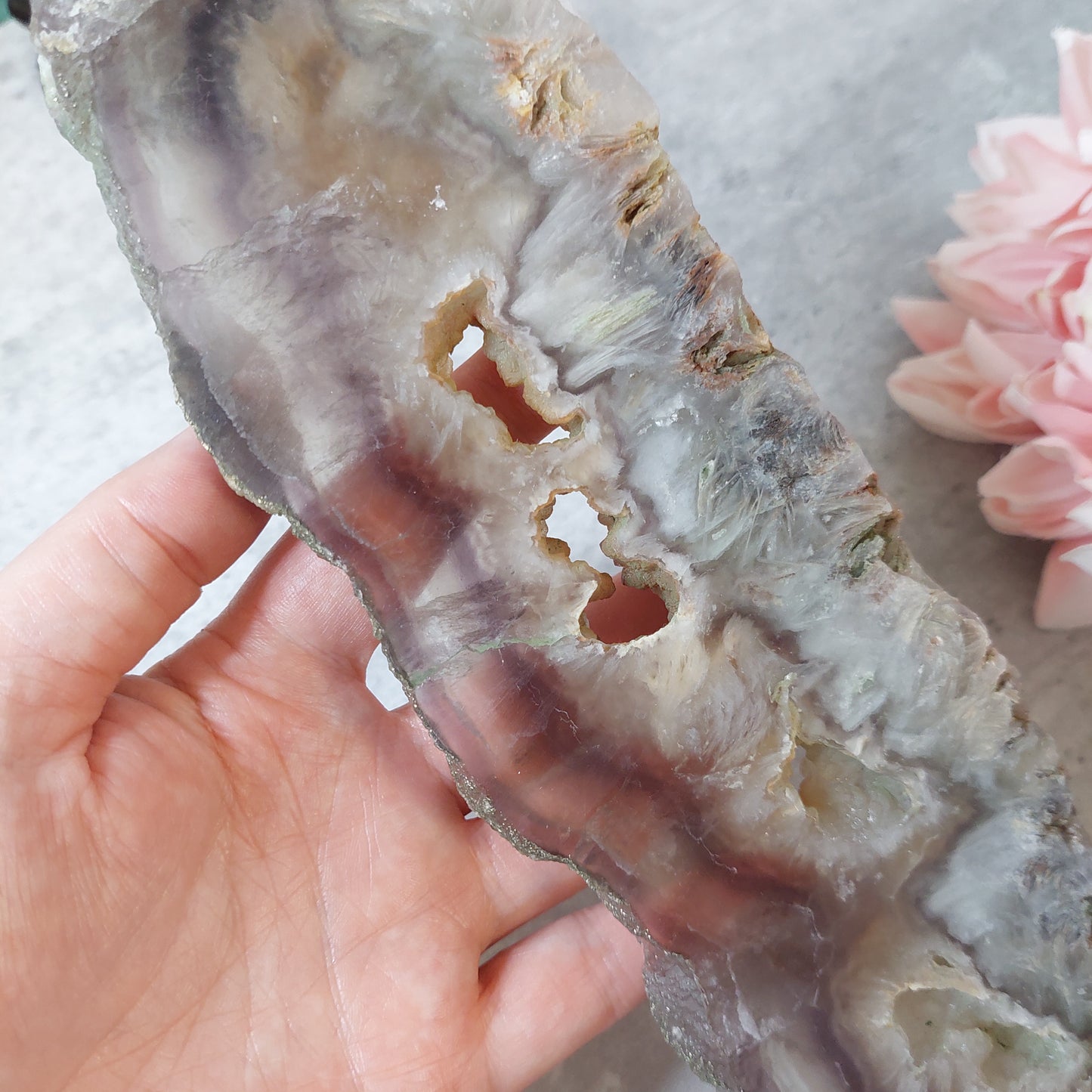 Fluoriitti slab jalassa