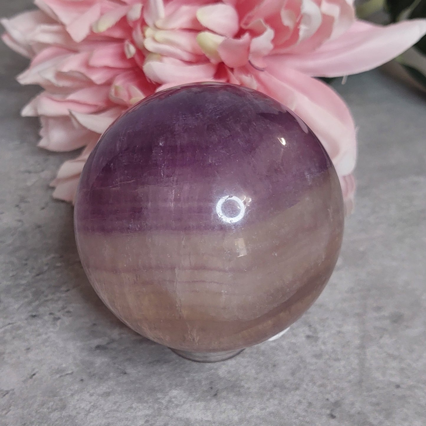 Pallo 7,5cm violetti fluoriitti
