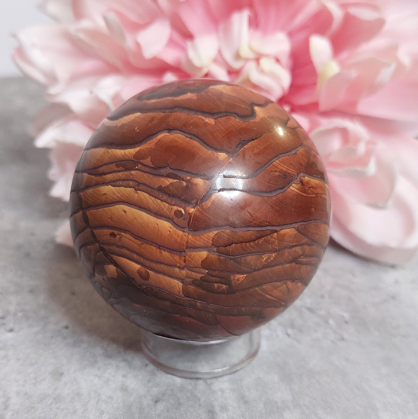 Pallo, wood jasper 6cm