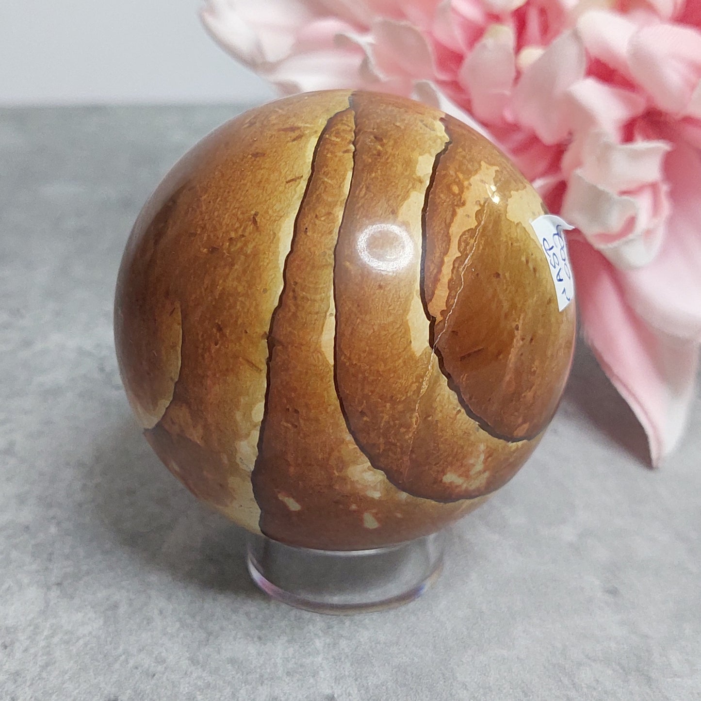 Pallo, wood jasper 6,5cm