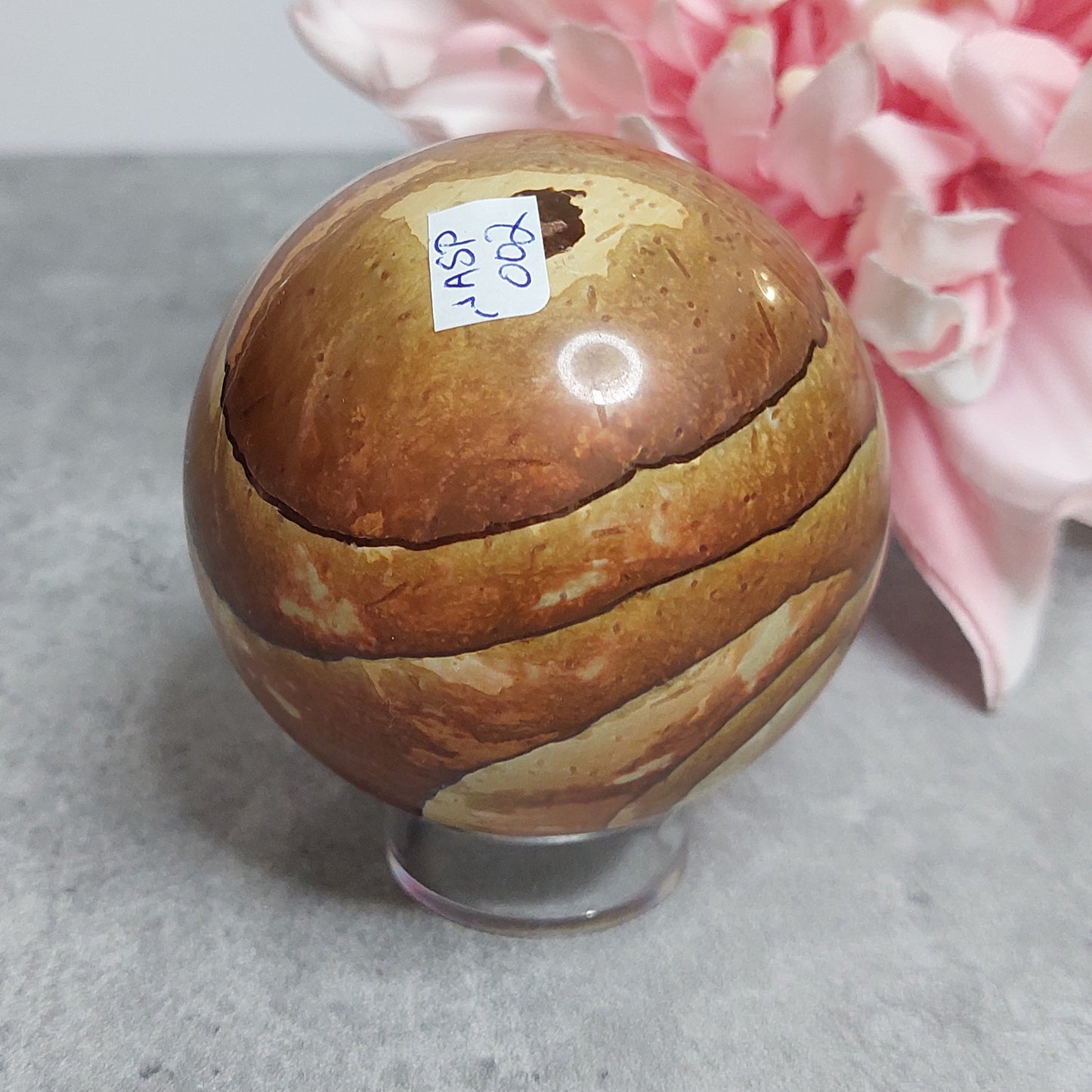 Pallo, wood jasper 6,5cm