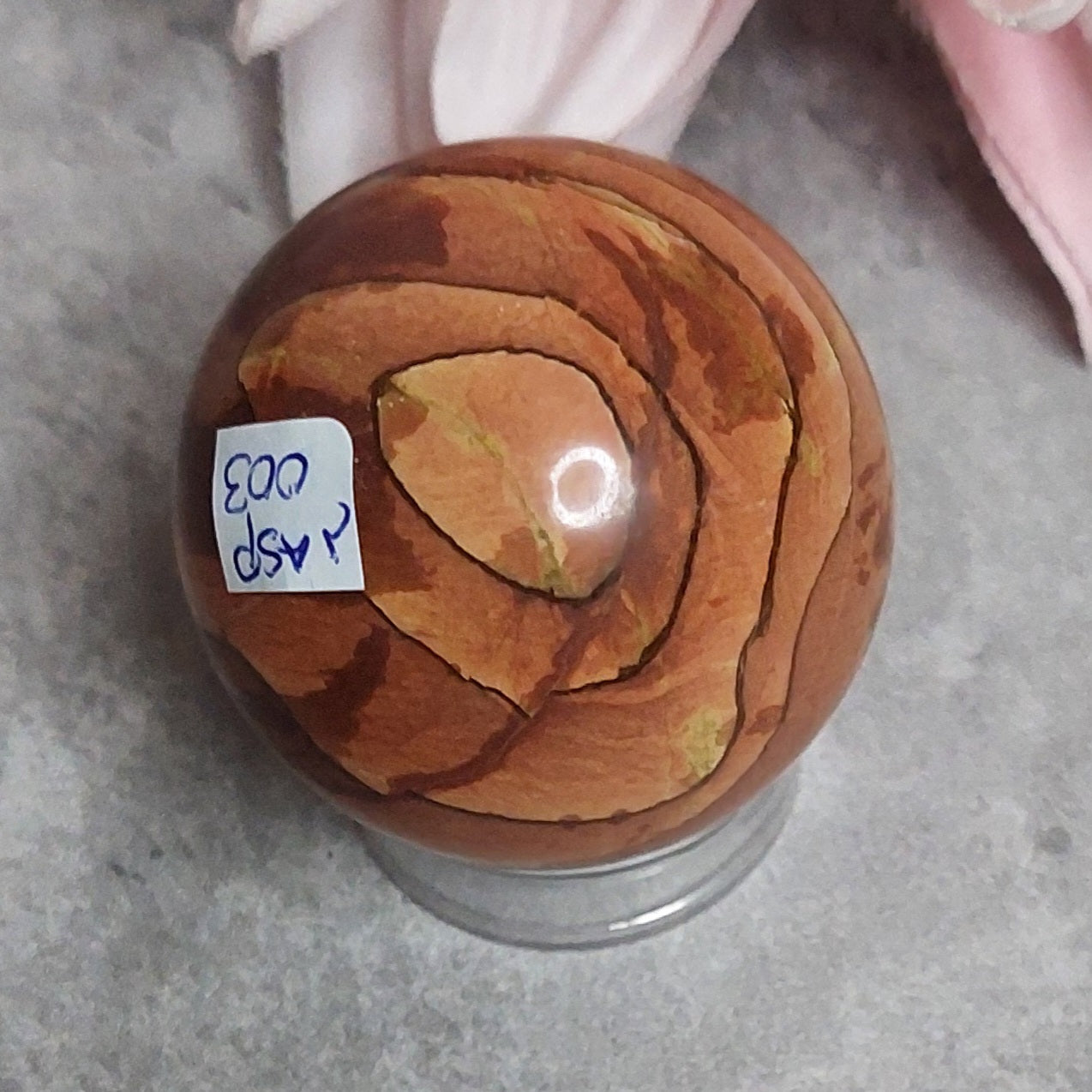 Pallo, wood jasper 4cm