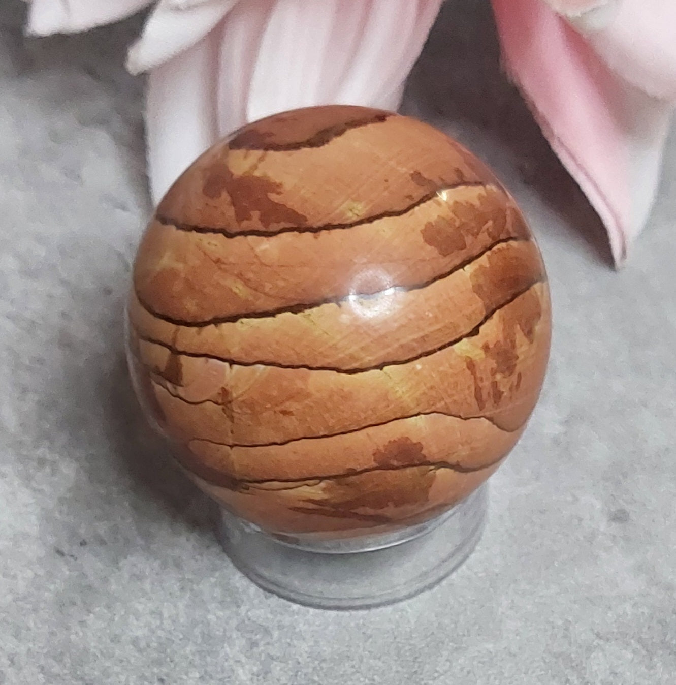 Pallo, wood jasper 4cm