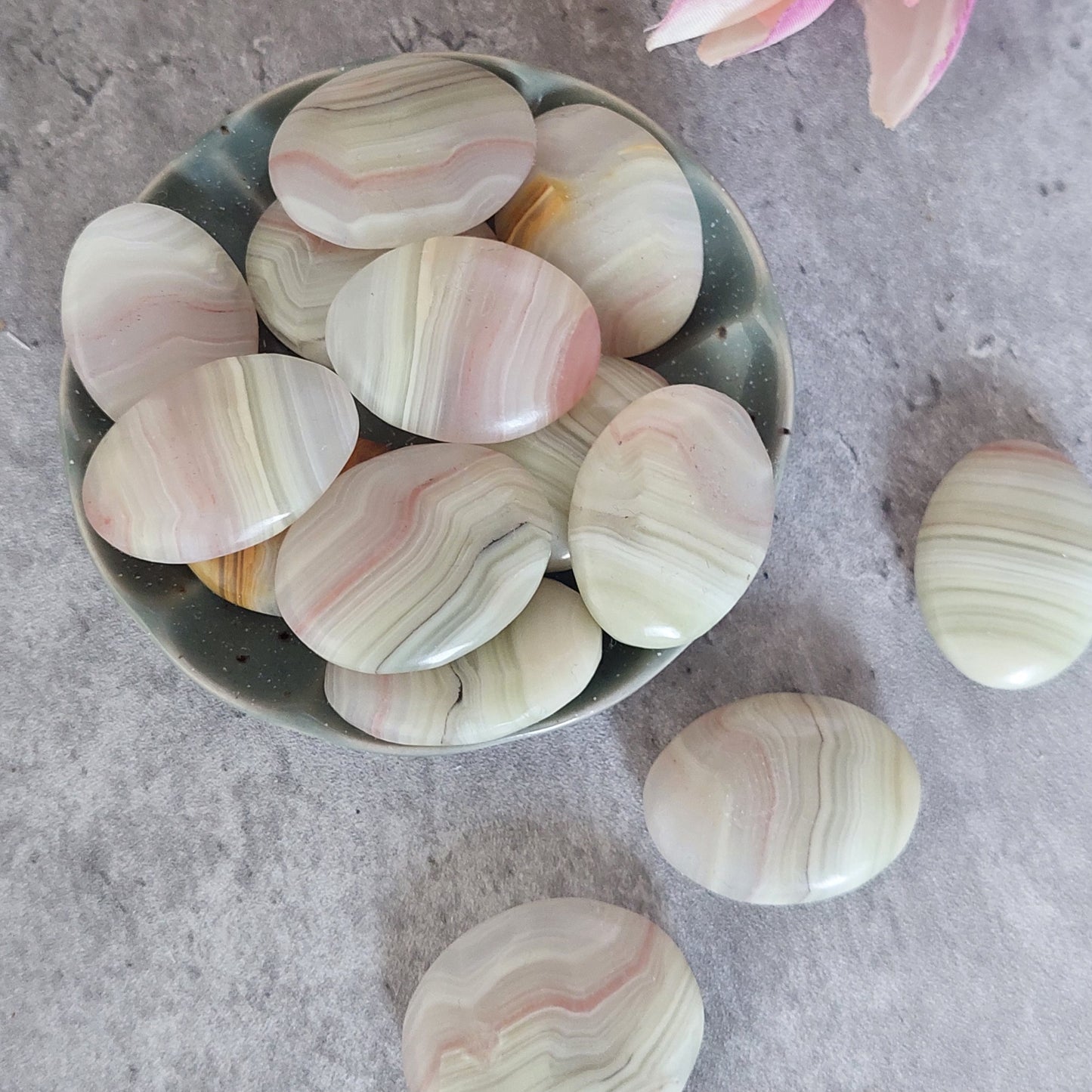 Minikämmenkivi pink onyx (D1.3)