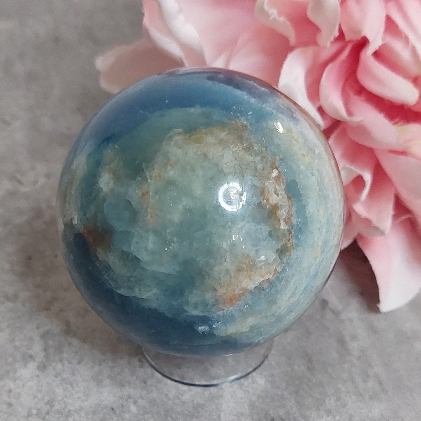 Pallo, sininen onyx 6cm