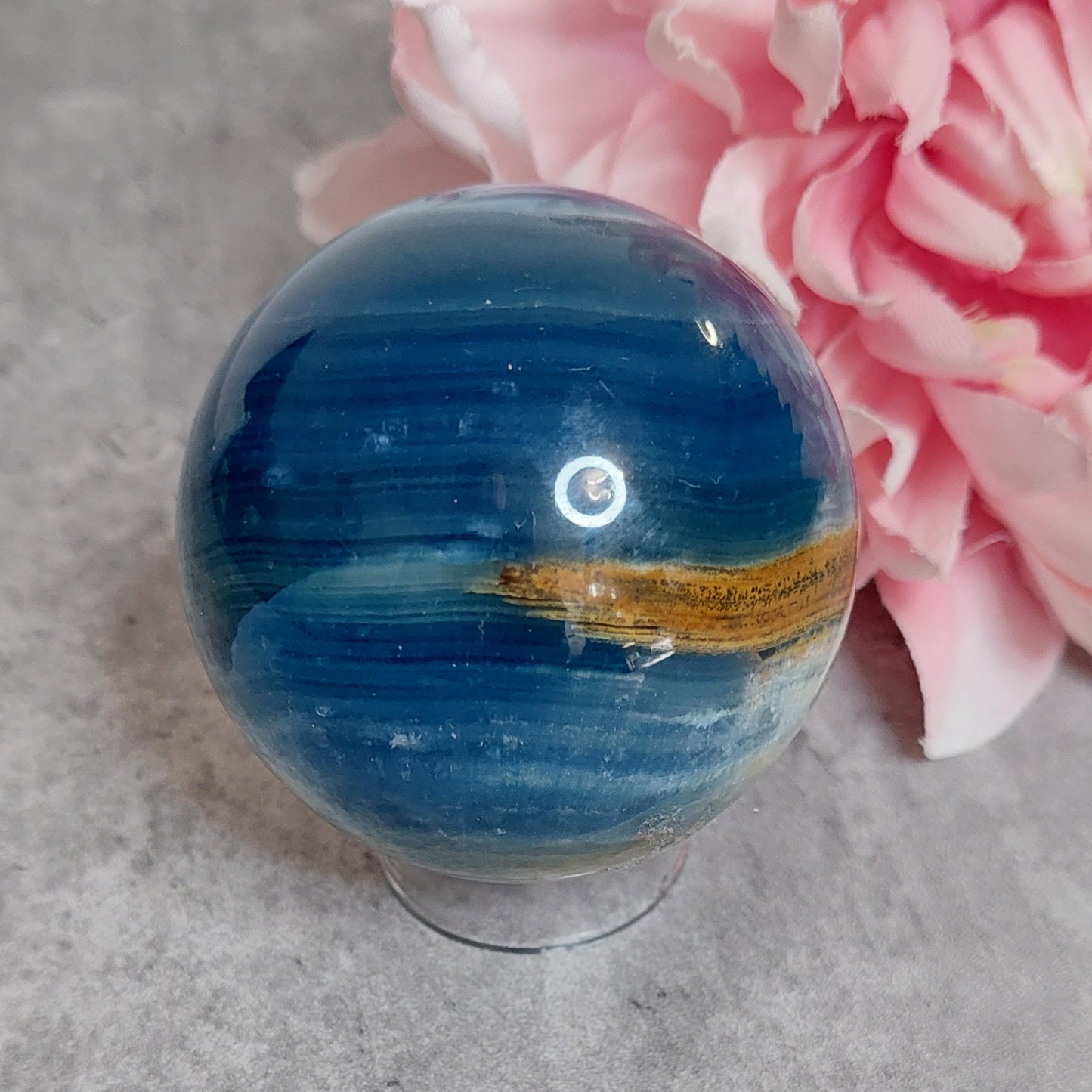 Pallo, sininen onyx 6cm