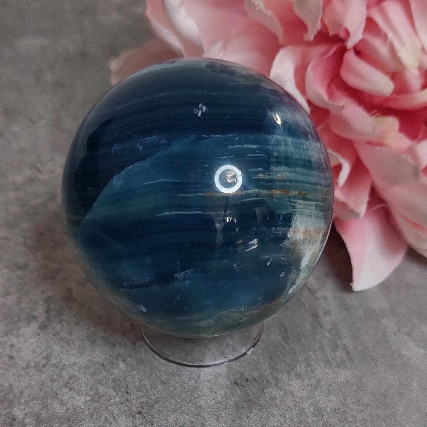 Pallo, sininen onyx 6cm