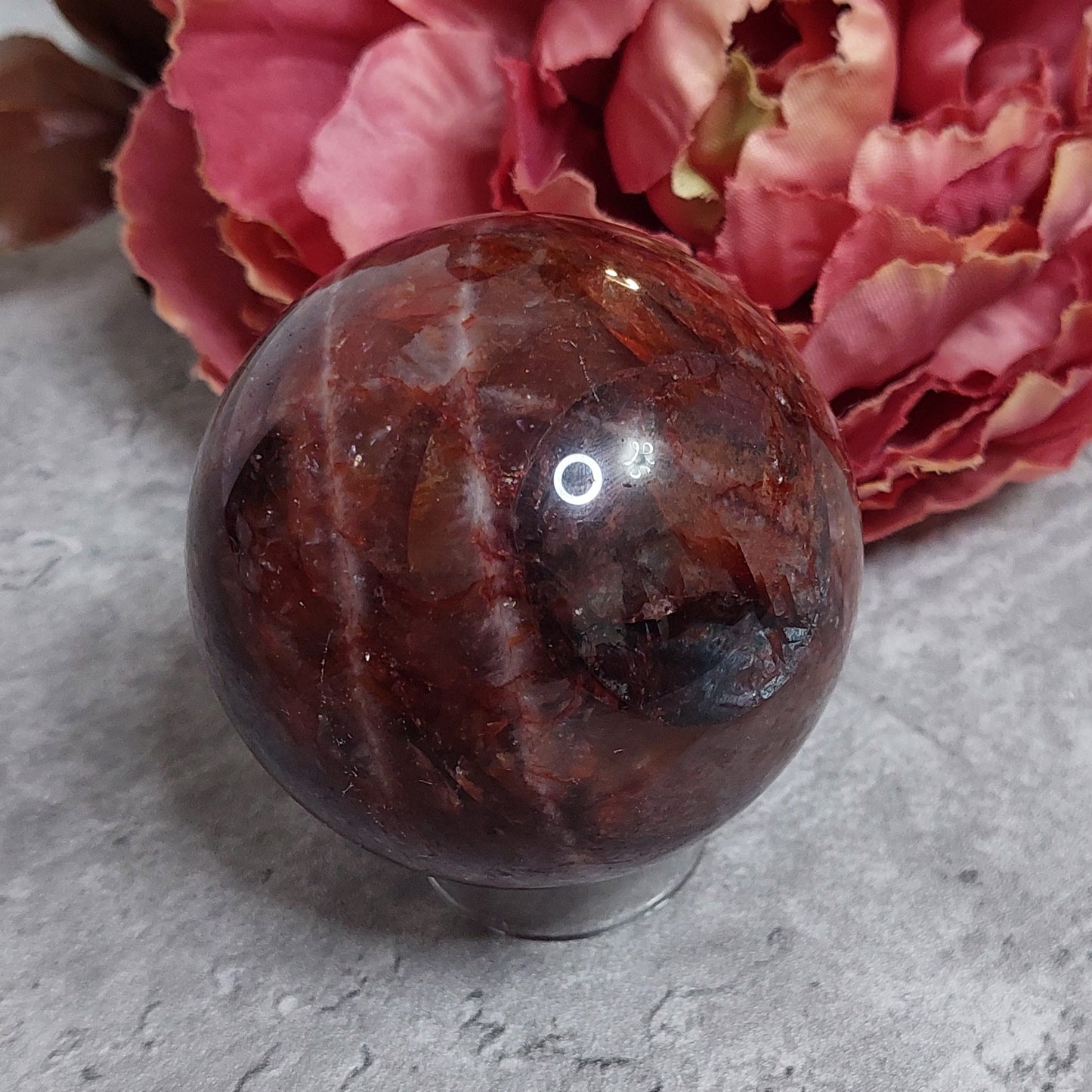 Pallo, tulikvartsi 6,5cm