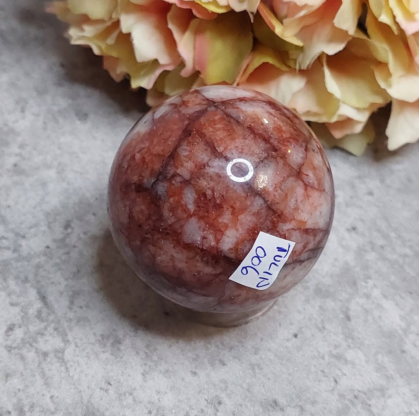 Pallo, tulikvartsi 5,3cm