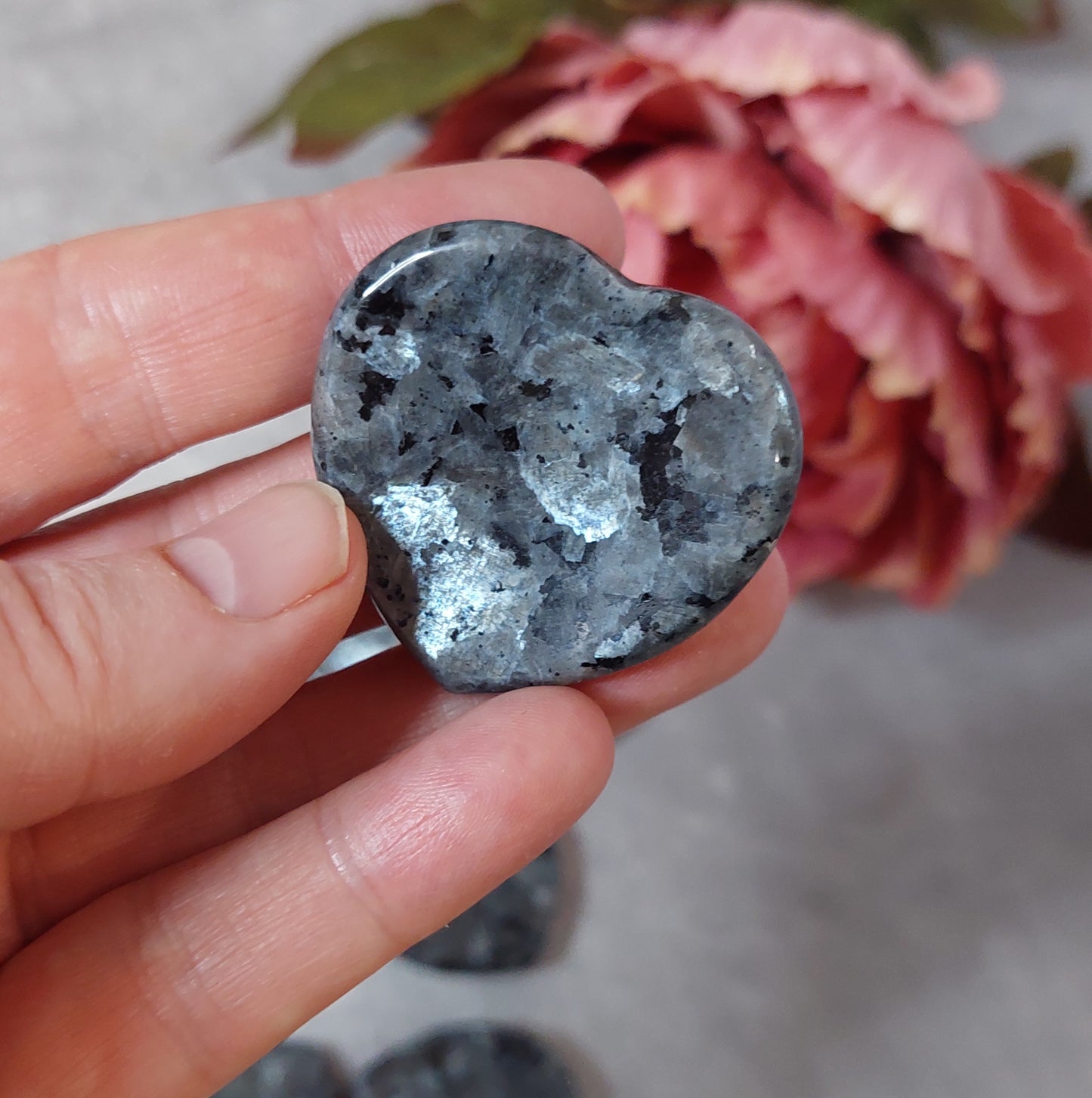 Huolikivi, sydän larvikiitti (B3.4)