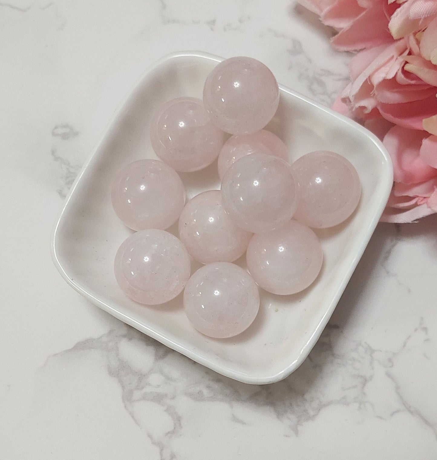 Kuula 2cm Ruusukvartsi