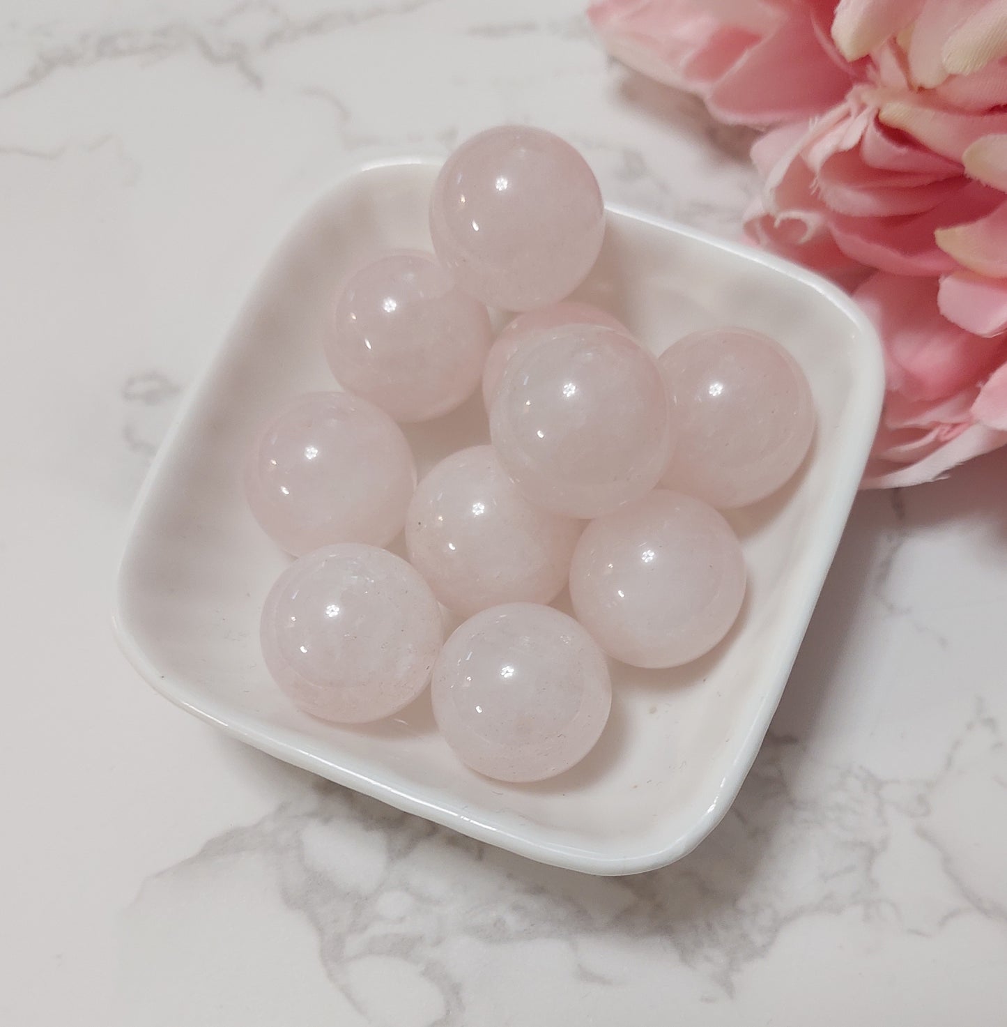 Kuula 2cm Ruusukvartsi