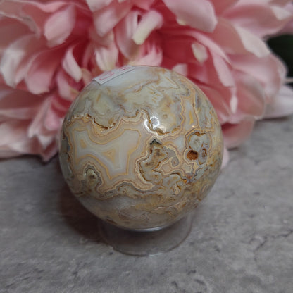 Pallo, lace akaatti Indonesia 5cm