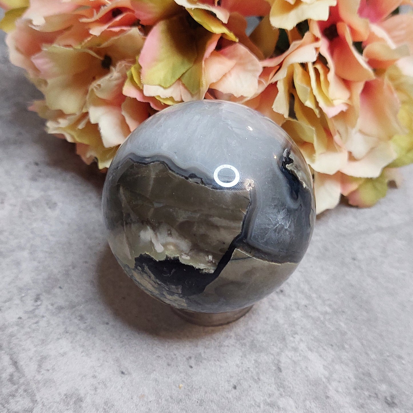 Pallo, volcano akaatti 6cm