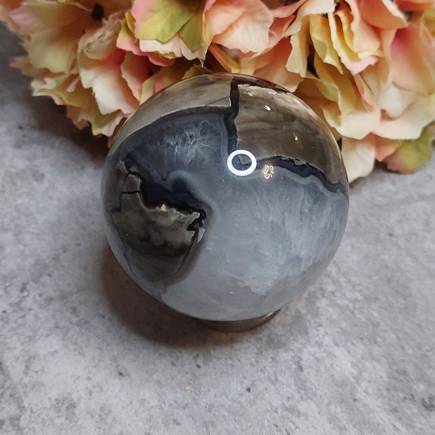 Pallo, volcano akaatti 6cm