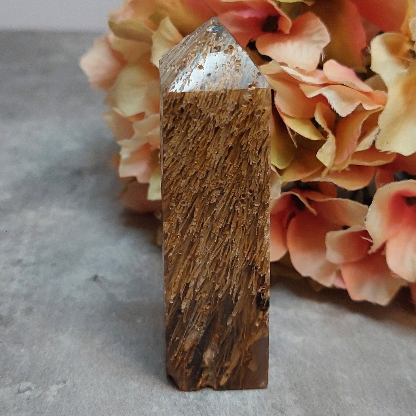 Torni, horse hair akaatti 8cm