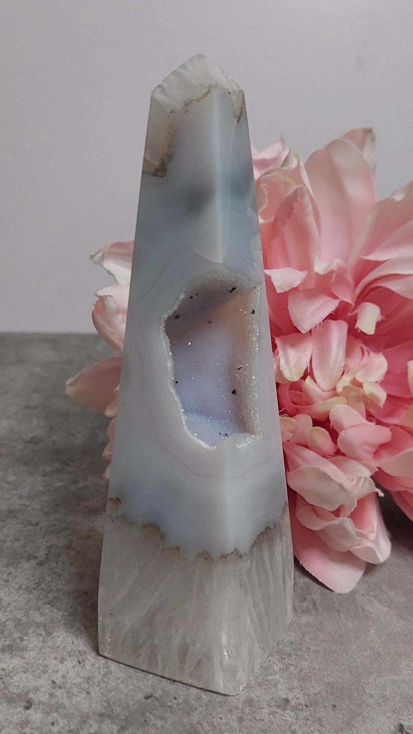 Obeliski, akaatti Brasilia 13,5cm