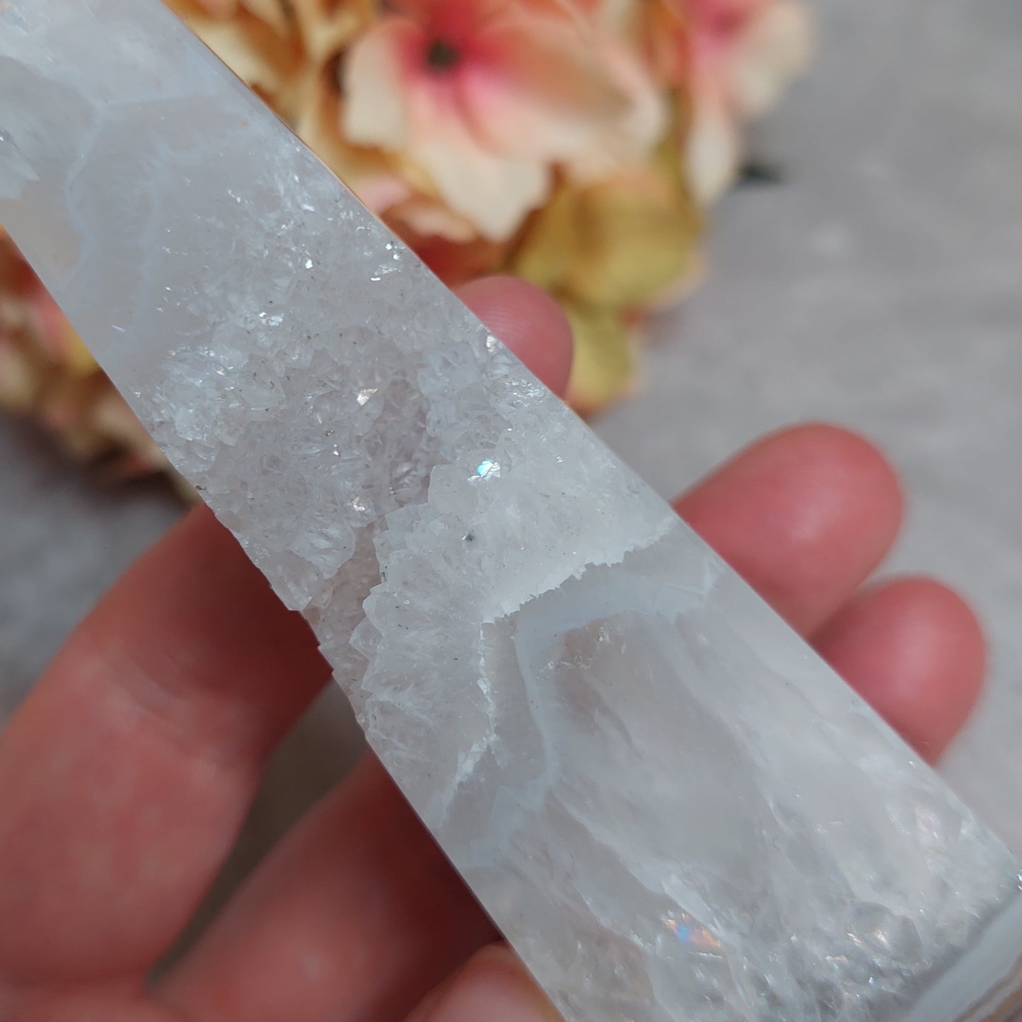 Obeliski, akaatti Brasilia 12cm