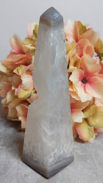 Obeliski, akaatti Brasilia 12cm