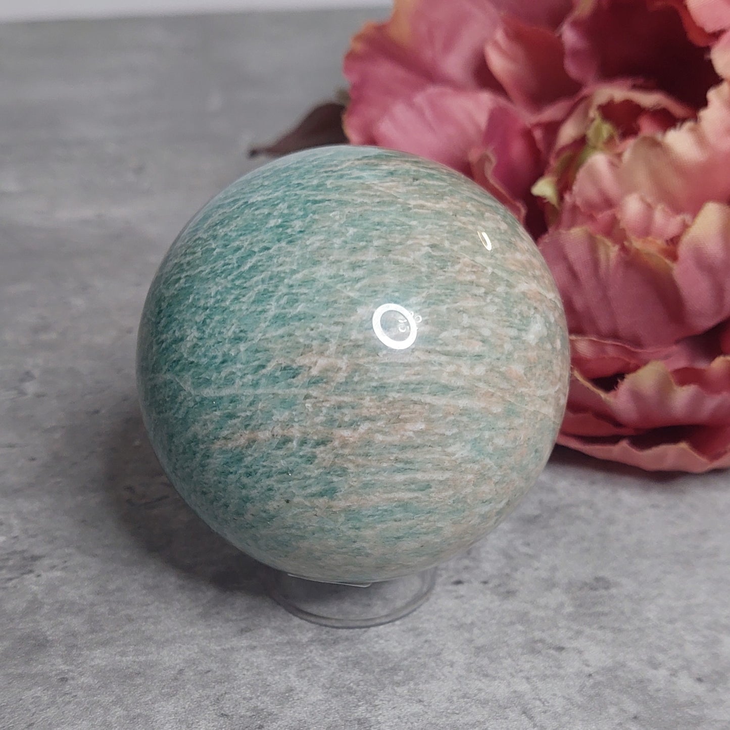 Pallo, amazoniitti 7cm