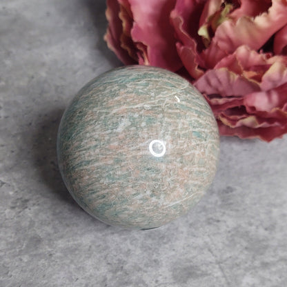 Pallo, amazoniitti 7cm