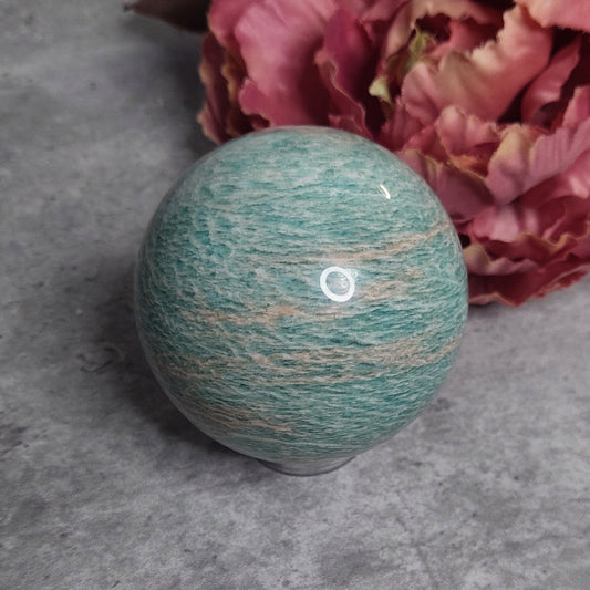 Pallo, amazoniitti 7cm