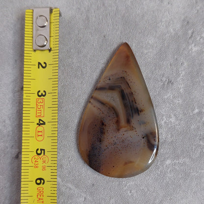 Kapussi, pisara dentriittinen akaatti 49x28x3mm