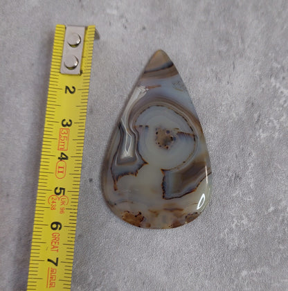 Kapussi, pisara dentriittinen akaatti 56x33x3mm