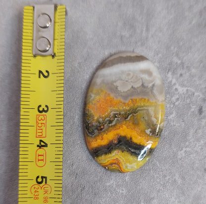 Kapussi, ovaali bumblebee jasper 37x24x24mm