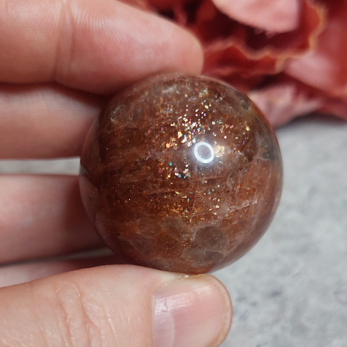 Kuula , sunstone 3,5cm