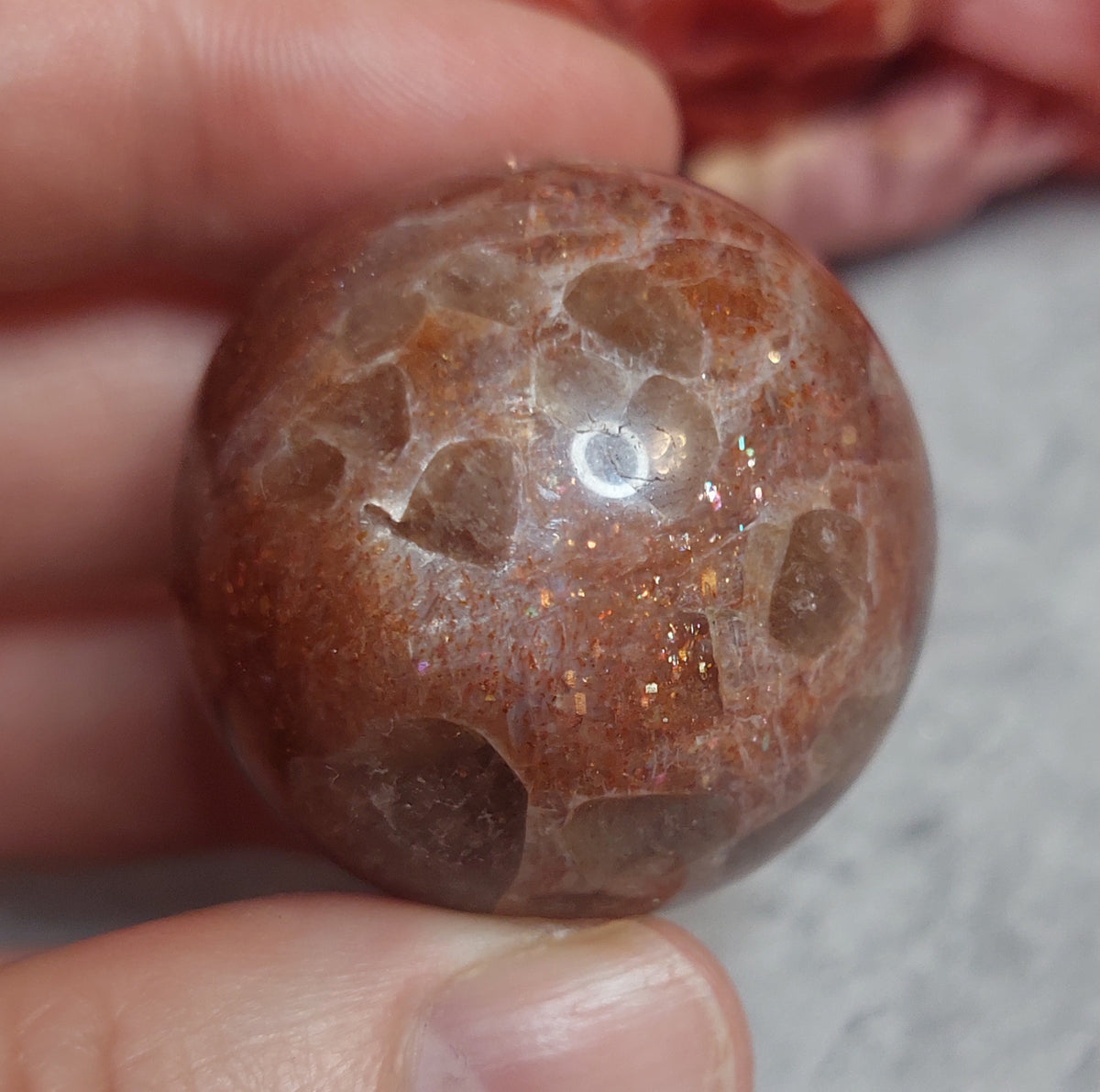 Kuula , sunstone 3,5cm