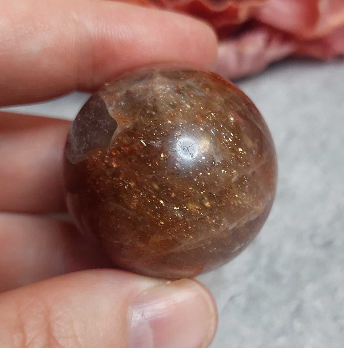 Kuula , sunstone 3,5cm