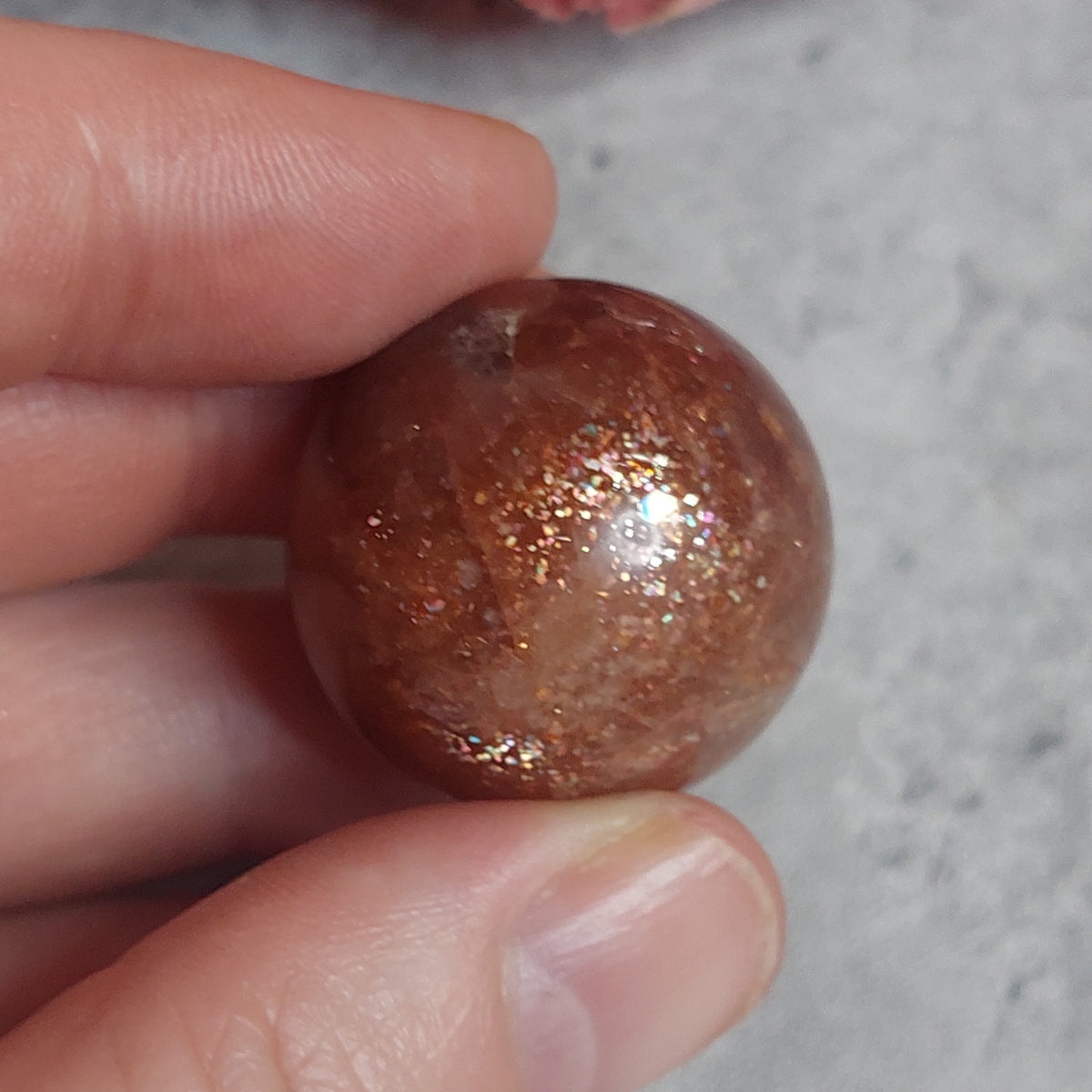 Kuula , sunstone 2,6cm