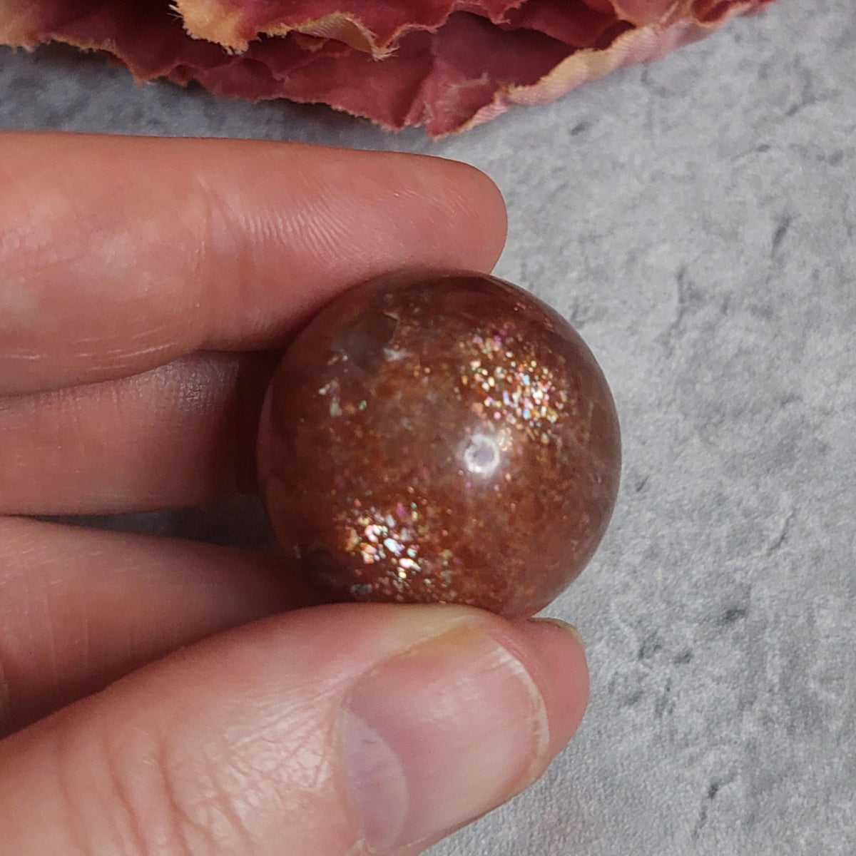 Kuula , sunstone 2,6cm
