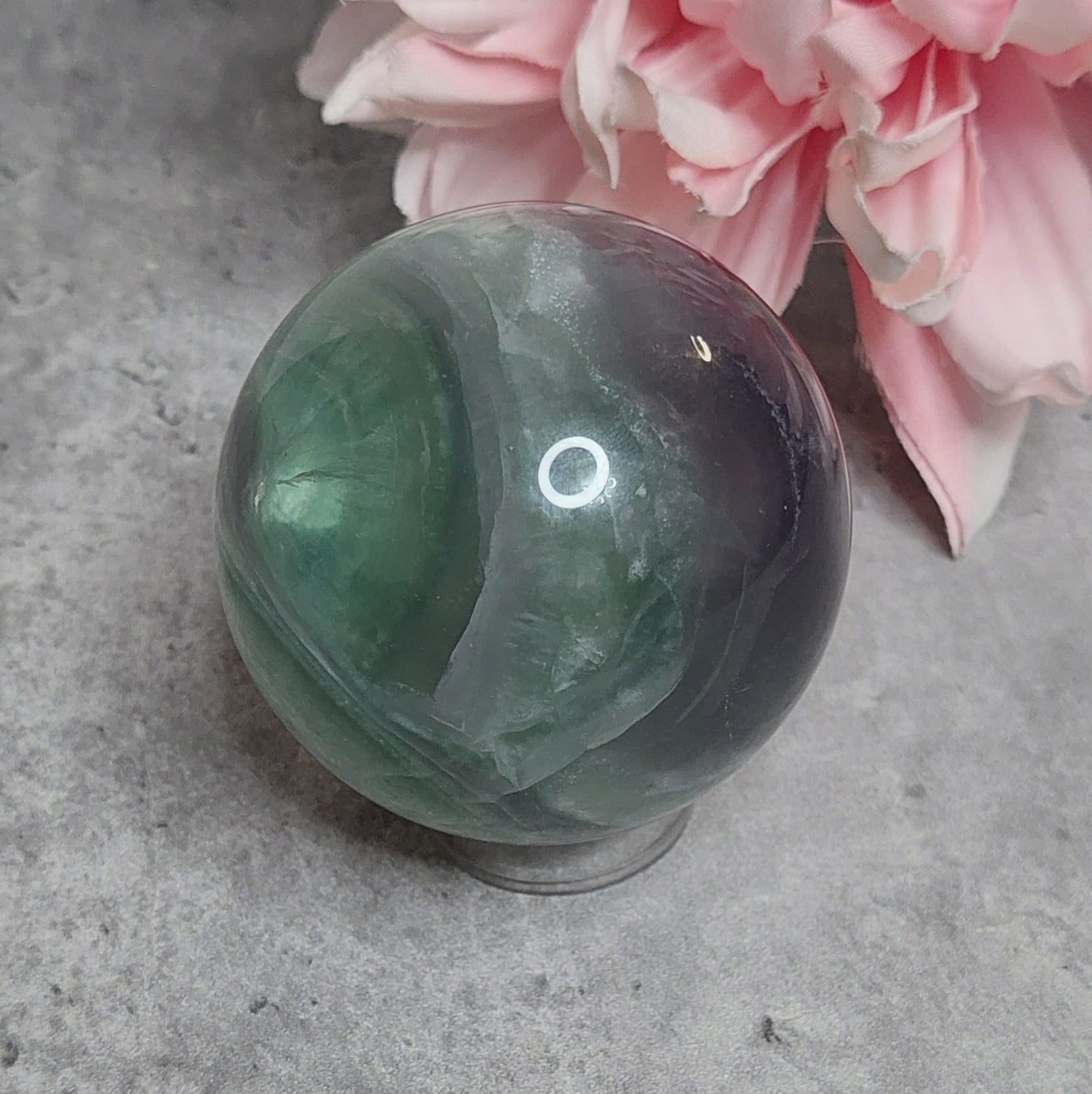 Pallo, laventeli fluoriitti 6,5cm