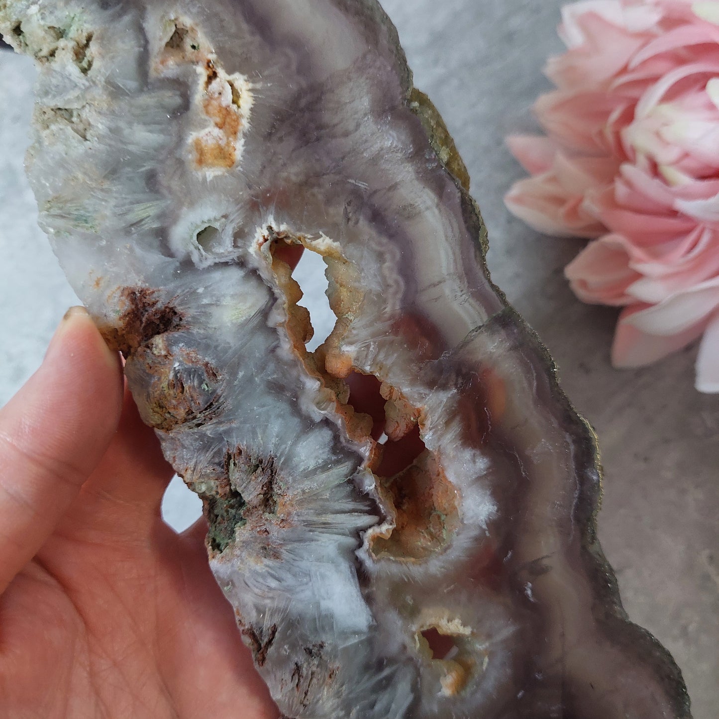Fluoriitti slab jalassa