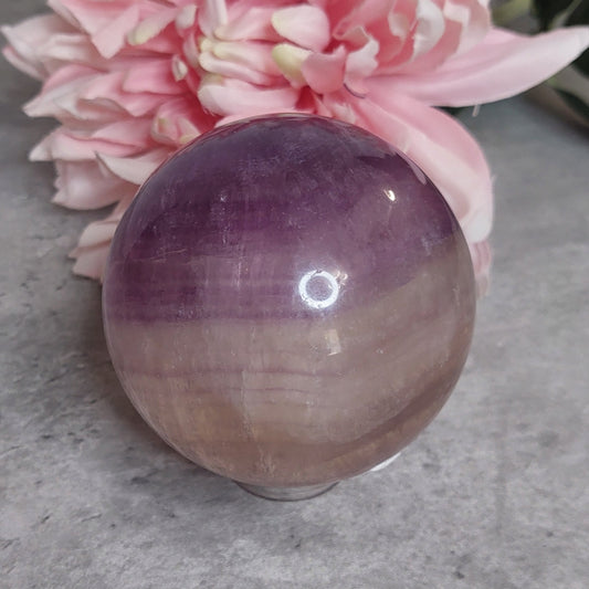 Pallo 7,5cm violetti fluoriitti