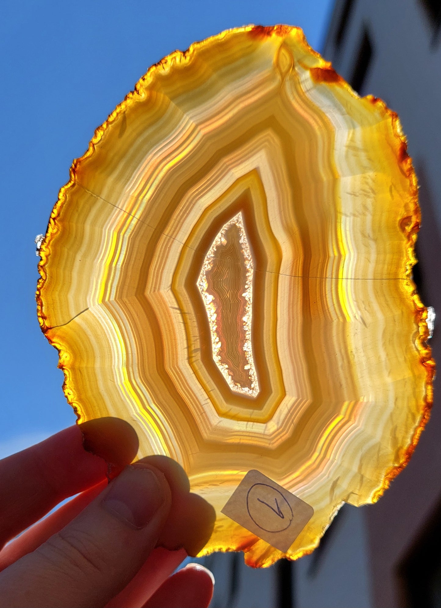 Iris akaatti slab Indonesia, 1