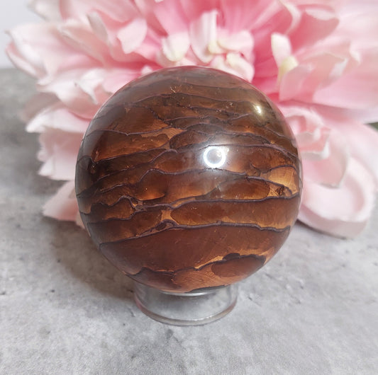 Pallo, wood jasper 6cm