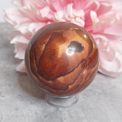 Pallo, wood jasper 6cm